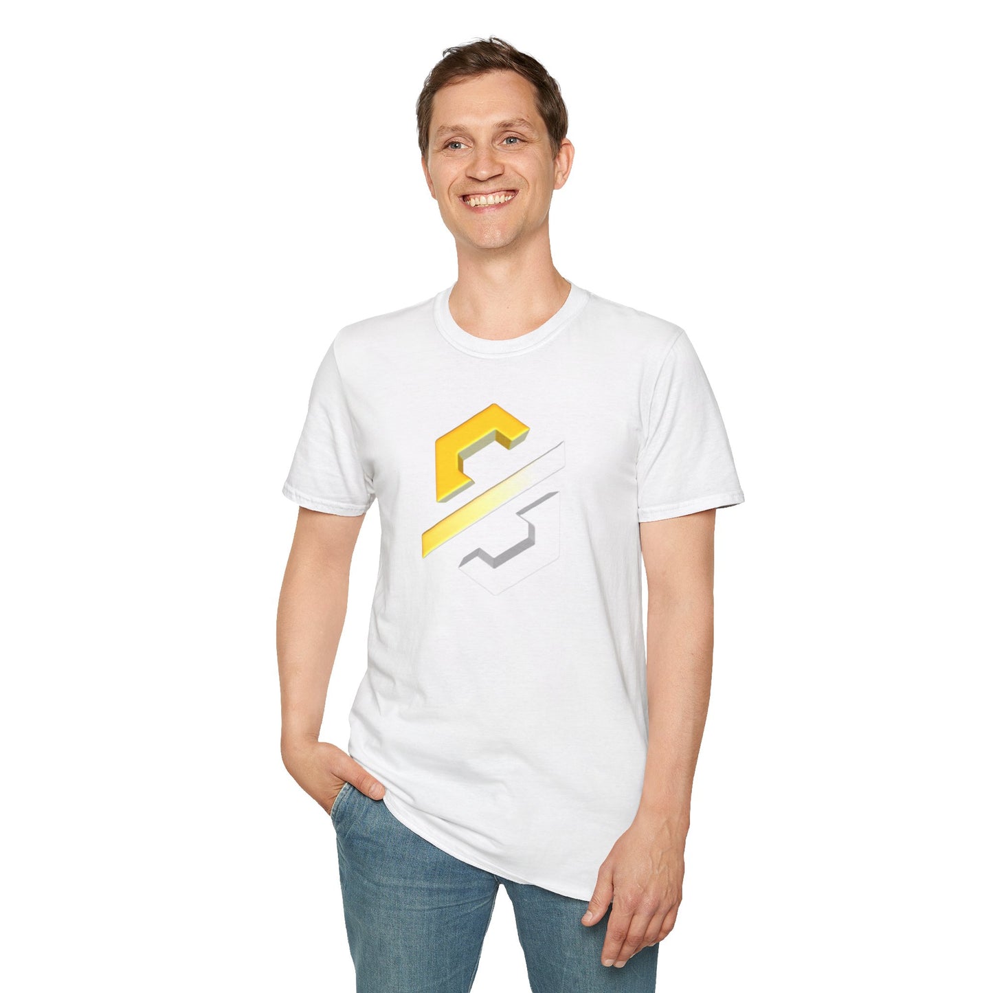 8Bit Chain Unisex Softstyle T-Shirt