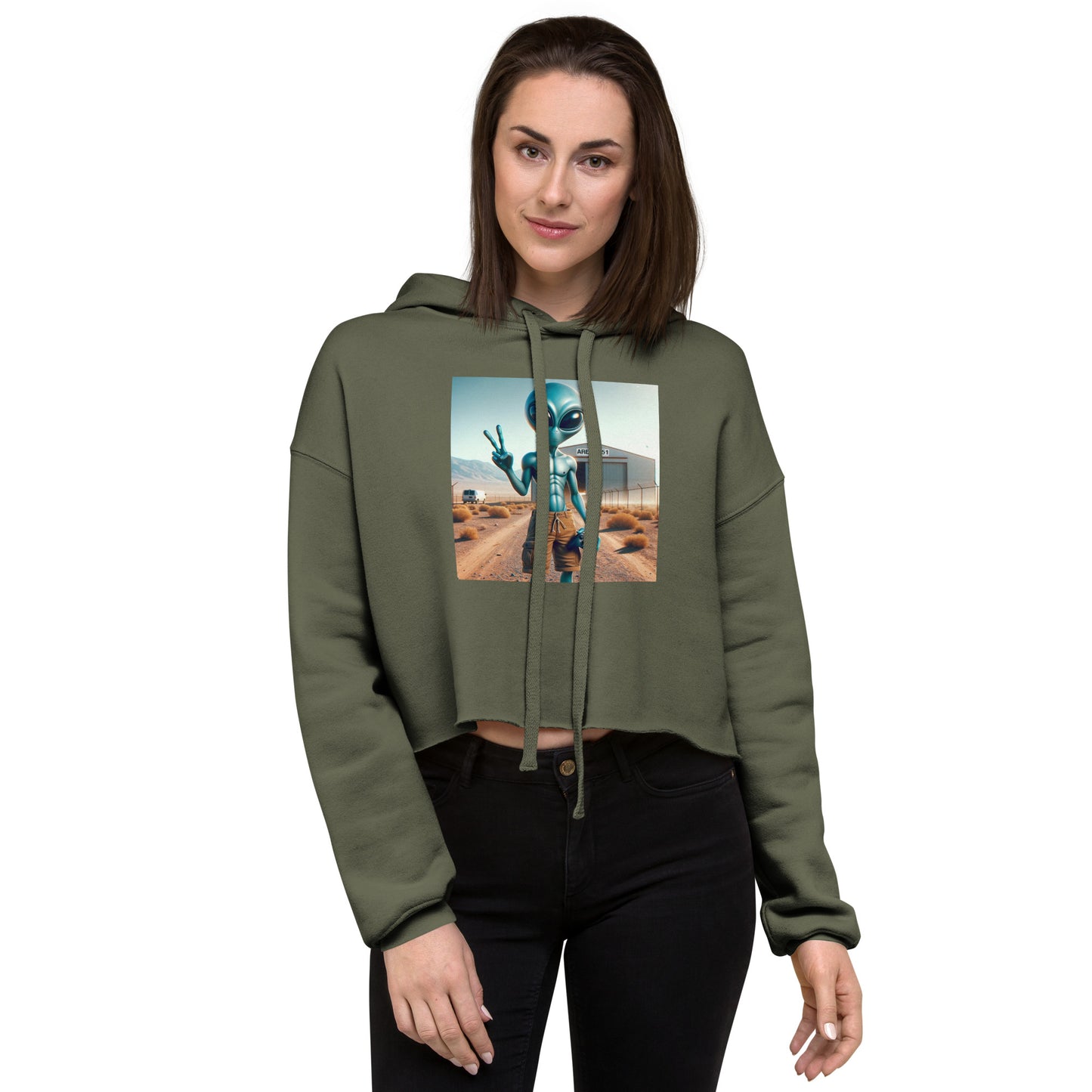 Area51 Crop Hoodie